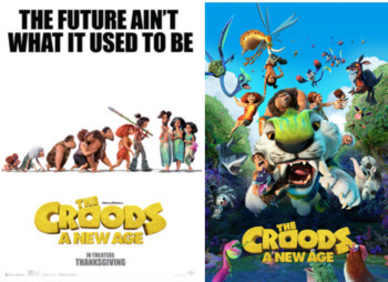 Preview of The Croods: A New Age Movie Guide Questions in ENGLISH | Chronological Order