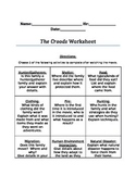 The Croods Worksheet-Stone Ages