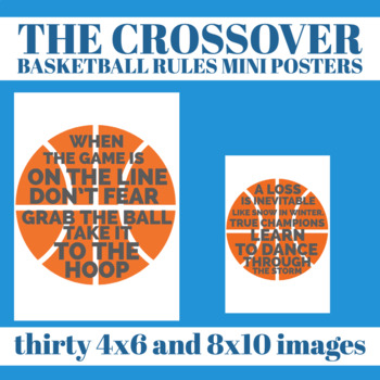 Preview of The Crossover Basketball Rules mini posters art