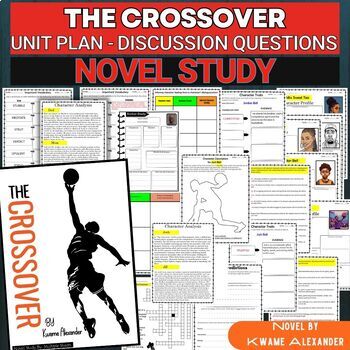 Preview of The Crossover Novel Study-Unit Plan | Quiz, Discussion Prompts..Analysis