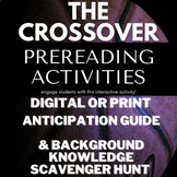 The Crossover by Kwame Alexander PreReading Activities | D