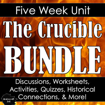 Preview of The Crucible 5 Week Unit Bundle