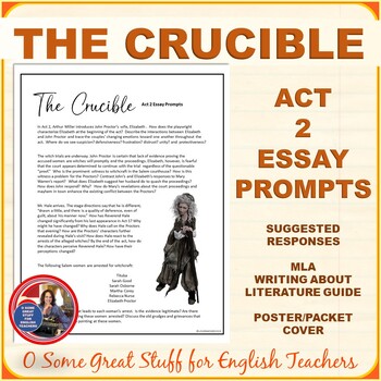Preview of The Crucible Act Two Essay Prompts