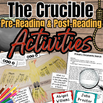Preview of The Crucible Engaging Activities - 12 Pre-Reading & Post-Reading Tasks