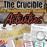 The Crucible Engaging Activities - 12 Pre-Reading & Post-R
