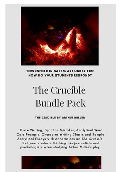 Preview of The Crucible - Analytical Writing, Bundle Pack