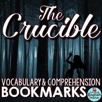 Preview of The Crucible Interactive Bookmarks: Questions, Vocabulary, Logical Fallacies