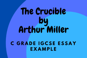 the crucible essay questions igcse