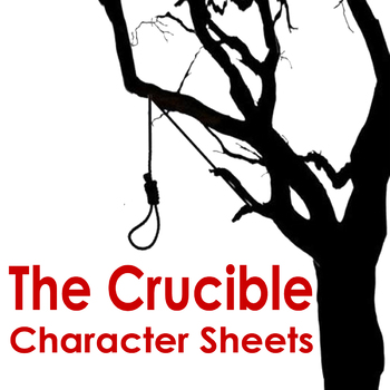 Preview of The Crucible Character Charts