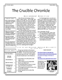 The Crucible Chronicle | A Group Newspaper Research Project FREE!