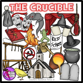 Preview of The Crucible / Spooky Halloween Realistic Clip Art