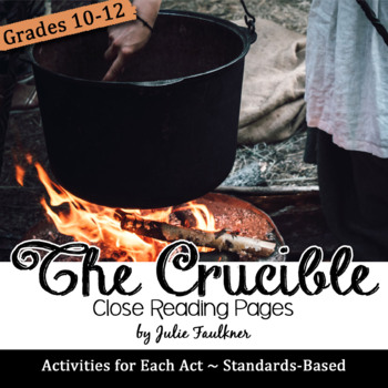 Preview of The Crucible Close Reading Passages, Activities, and Prompts for Each Act