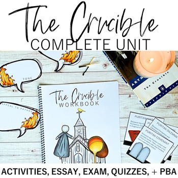 Preview of The Crucible Complete Unit: Engaging Activities, Quizzes, Exam, & Essay