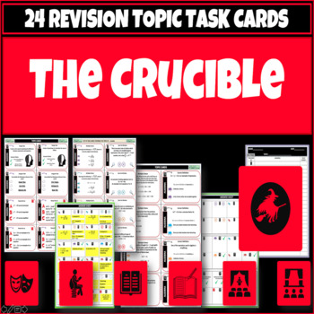 Preview of The Crucible English and Drama Task Cards