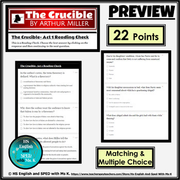 vocabulary the crucible reading assignment 6