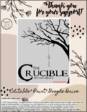 The Crucible: FULL PLAY STUDY Workbook