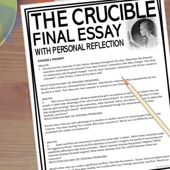 crucible analysis essay