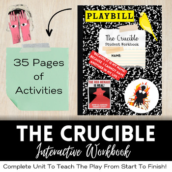 Preview of The Crucible Full Teaching Unit Printable Interactive Notebook