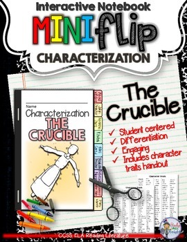 Preview of The Crucible: Interactive Notebook Characterization Mini Flip