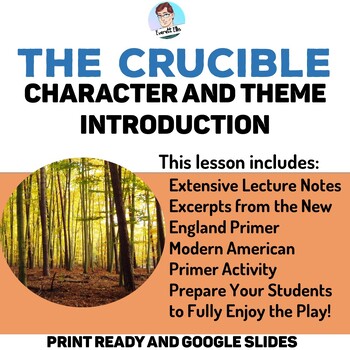 Preview of The Crucible: Introduction Notes and New England Primer Activity