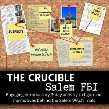 Preview of The Crucible Introductory Activity: Salem Cold Case Mystery Activity 