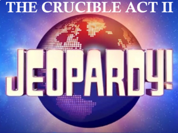 Preview of The Crucible Jeopardy Act II