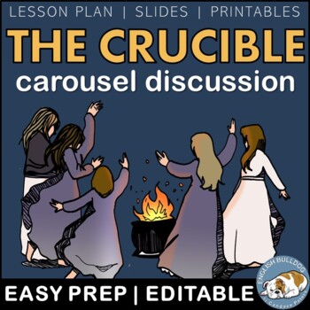 Preview of The Crucible Pre-reading Carousel Discussion Anticipation Activity