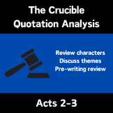 The Crucible: Significant Quotations Acts 2 and 3