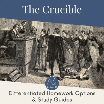 Preview of The Crucible Differentiated Homework Options & Study Guides