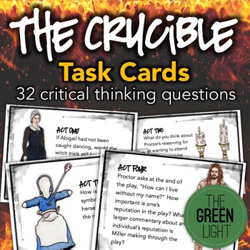 Preview of The Crucible Task Cards: Activities, Quizzes, Discussion Questions