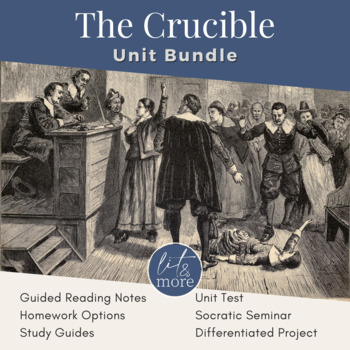 Preview of The Crucible Unit Bundle | Full unit materials for 9-12 grade ELA students