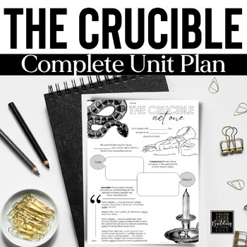 Preview of The Crucible Unit Plan: Fun Activities, Editable Lesson Plans, Movie Guide, Test