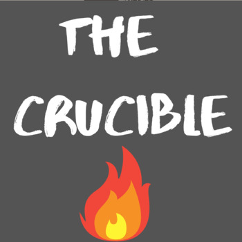 Preview of The Crucible Vocabulary