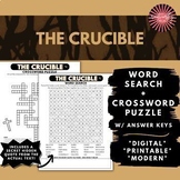 The Crucible | Word Search + Crossword Puzzle Activity