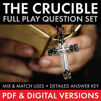 Preview of Crucible Study Questions, Act by Act Guide, Arthur Miller, PDF & Google Drive