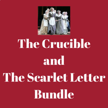 Preview of The Crucible and The Scarlet Letter Bundle