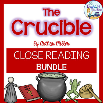 Preview of The Crucible by Arthur Miller - Close Reading Lessons - Bundle