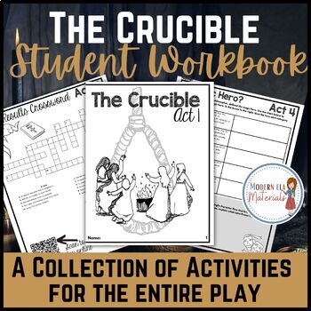 Preview of The Crucible by Arthur Miller Student Activity Workbook
