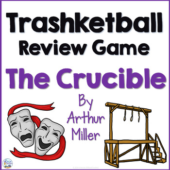 Preview of The Crucible by Arthur Miller Trashketball Review Game