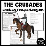 The Crusades Reading Comprehension Worksheet Christianity 