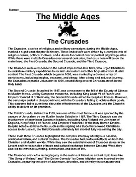 essay questions on the crusades