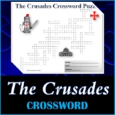 The Crusades Crossword Puzzle - World History Printable