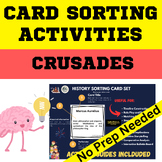 The Crusades History Card Sorting Activity - PDF and Digital