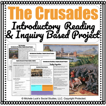 Preview of The Crusades Informational Reading & Inquiry Based Learning Activities