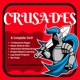 The Crusades Lap book and Interactive Notebook Pages