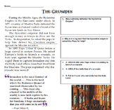 The Crusades Summary/Reading/Interactive Notes/Scaffolded Notes