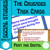 The Crusades Task Cards: 6th Grade Studies Weekly Week 22