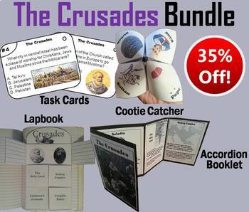 Preview of The Crusades Task Cards and Activities Bundle