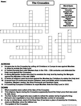 The Crusader Crossword - WordMint