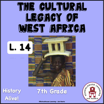 Preview of The Cultural Legacy of West Africa Lesson 14 Task Cards History Alive!